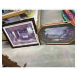 2 Pcs - Framed Wall Art 32"x26" & 31"x21"