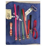 Pile of Rubber Collars - Nylon Leashes