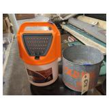 Metal Minnow Bucket & Plastic Bait Bucket