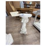 Plaster Pedestal/Plant Stand 10"Dia x 23"H