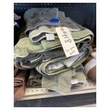 Pile of Green Bath Towels