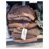Pile of Brown Bath Towels