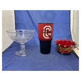 Pedestal Dish - Metal Dish - Insulated Cup