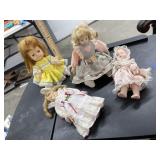 4 - Collectible Dolls - 2 are China