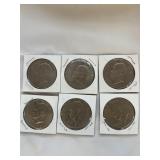 6 - Eisenhower Dollar Coins