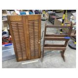 Wood Shutters & Wood Rack