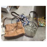 4 Pcs - Sak Leather Bag & Canvas Bag