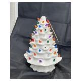Ceramic White Christmas Tree - Candle
