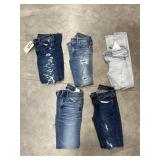 5 Pcs- Denim Jeans 29x30