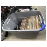 Box of Assorted Vinyl Records 45
