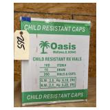 Child Resistant Medicine Vials w/Caps - NEW