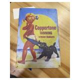 Coppertone Metal Sign 8x12