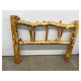 Handmade Rustic Log Cabin Headboard 4"W