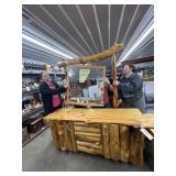 Handmade Rustic Log Cabin Dresser