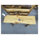 Handmade Rustic Log Cabin Bench