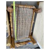 Handmade Rustic Log Cabin Dog Bed 21"x31"