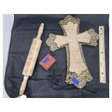Rolling Pin - Wooden Cross - Cookie Cutter