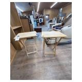 2 - Wooden Folding TV Trays