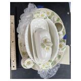 Sunflower Platter Serving Dishes - Salt/Pepper