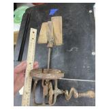 Vintage Hand Crank Butter Churn Top