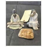 2 - Oriental Figurines & Decorative Rock