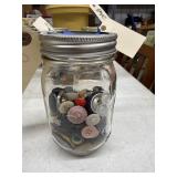 Jar of Assorted Buttons