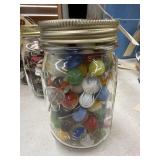 Jar of Assorted Marbles