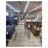 Metal Rolling Shoe Rack 35"L x 10"W x 60"H