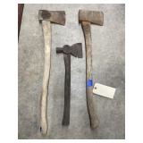 3 Pcs - Axes - Assorted Sizes