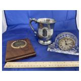 US Military Plaque & Quartz Glass Clock & More