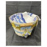 Decorative Basket w/Handkerchiefs