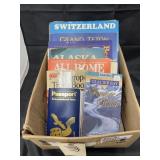 Box of Assorted Travel Books
