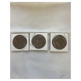 3 - Bicentennial Eisenhower Dollar Coins