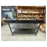 Metal Table - no top - 47-1/2"L x 36"W x 34"H