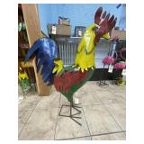 Metal Rooster 37"H