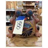 Talavera Frog Planter 9"H