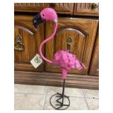 Metal Flamingo 23"H
