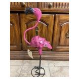 Metal Flamingo 23"H