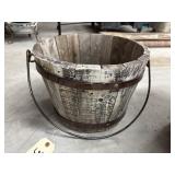 Wood Bucket 13"Dia x 10"H