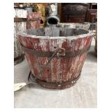 Wood Bucket 13"Dia x 10"H