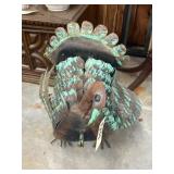 Metal Turkey Dï¿½cor 22"H