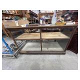 Glass/Wood Display Cabinet 72"L x 28"W x 42"H