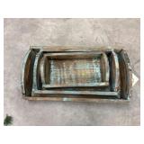 3 - Wood Trays 26"  20"  16"