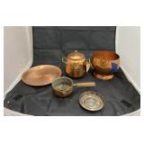 4 - Copper Toned Dishes