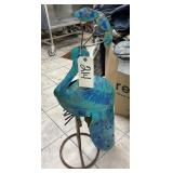 Decorative Metal Peacock 33"H