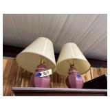 2 - Table Lamps w/Shades