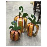 3 Pcs - Metal Pumpkins