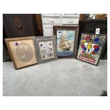 4 Pcs - Wall Art - Mr Peanut