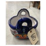 Talavera Basket Planter 8"H