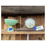 Mantle Clock - Pedestal Bowl